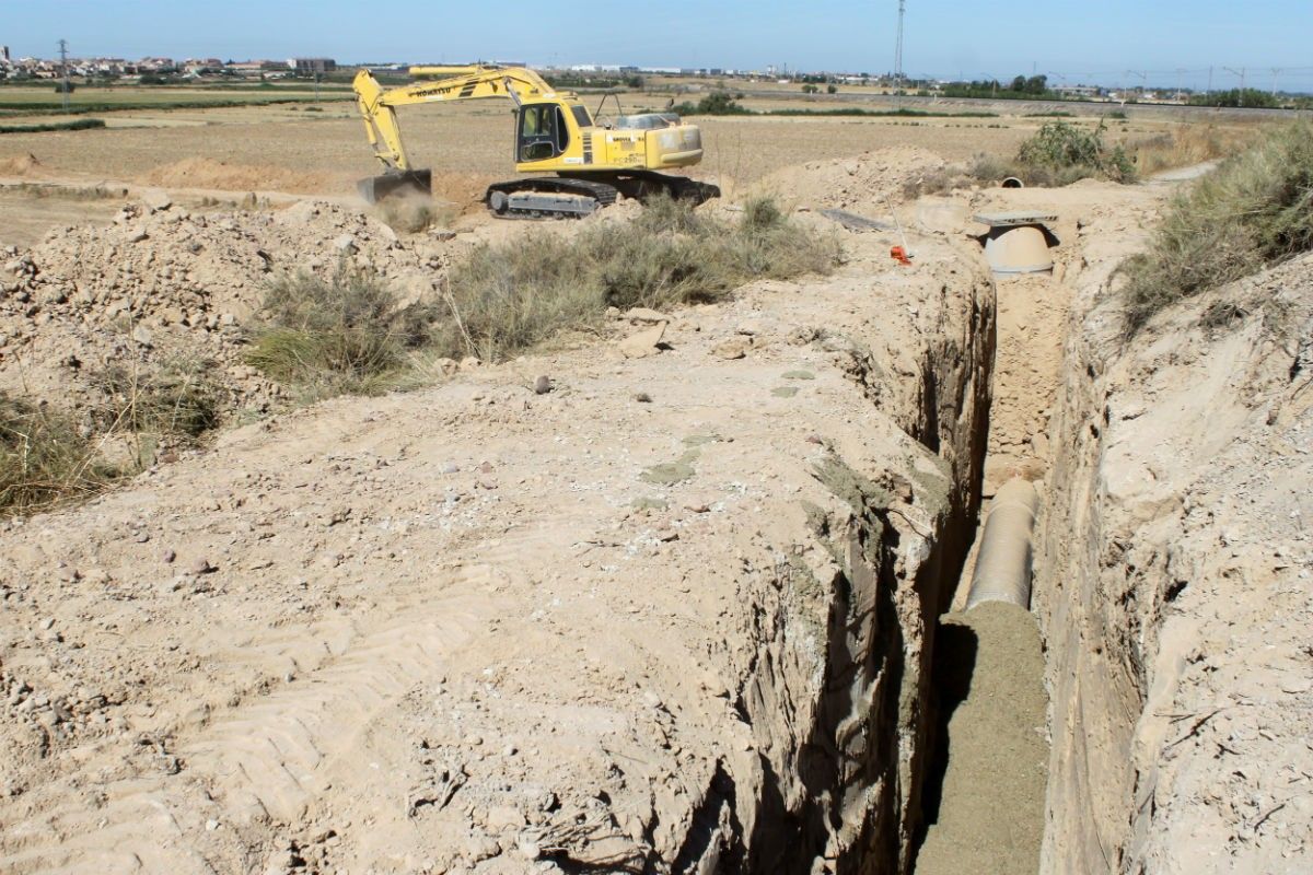 Tàrrega executa obres de renovació del col·lector d'aigües residuals