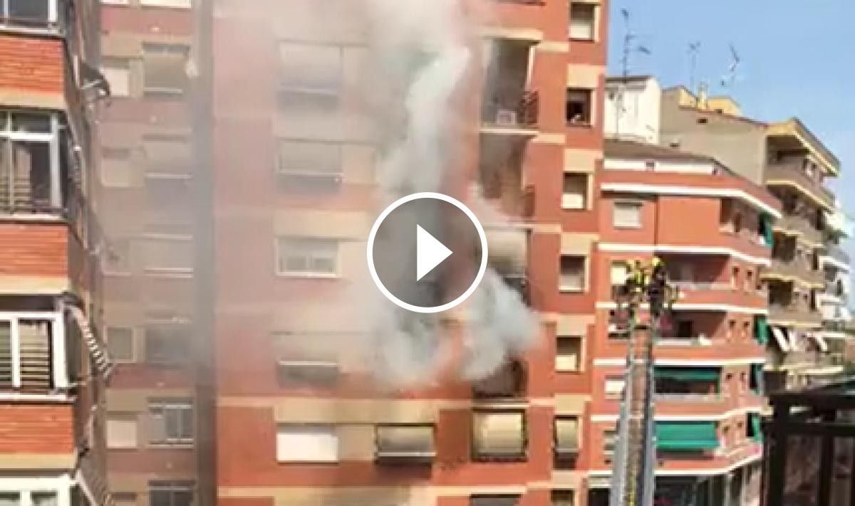 Imatge de l'incendi de Balaguer