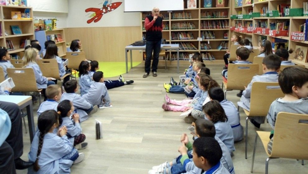 Alumnes de l'escola Gaspar de Portolà, a Balaguer