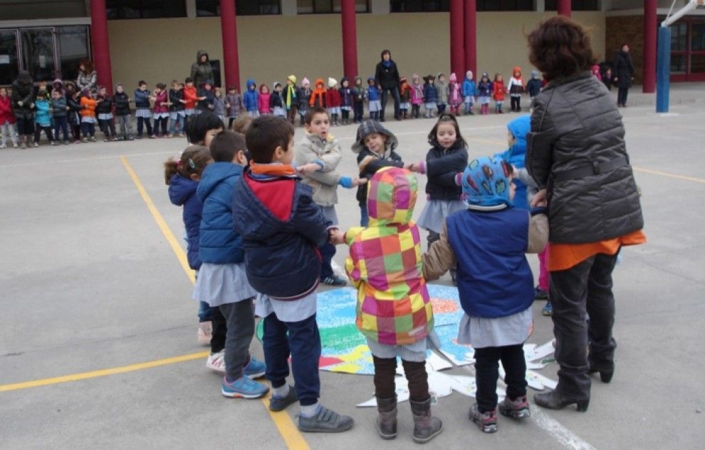 Alumnes de l'escola Gaspar de Portolà de Balaguer