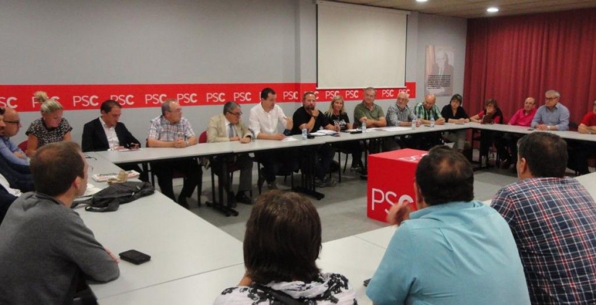 Imatge de la reunió del PSC