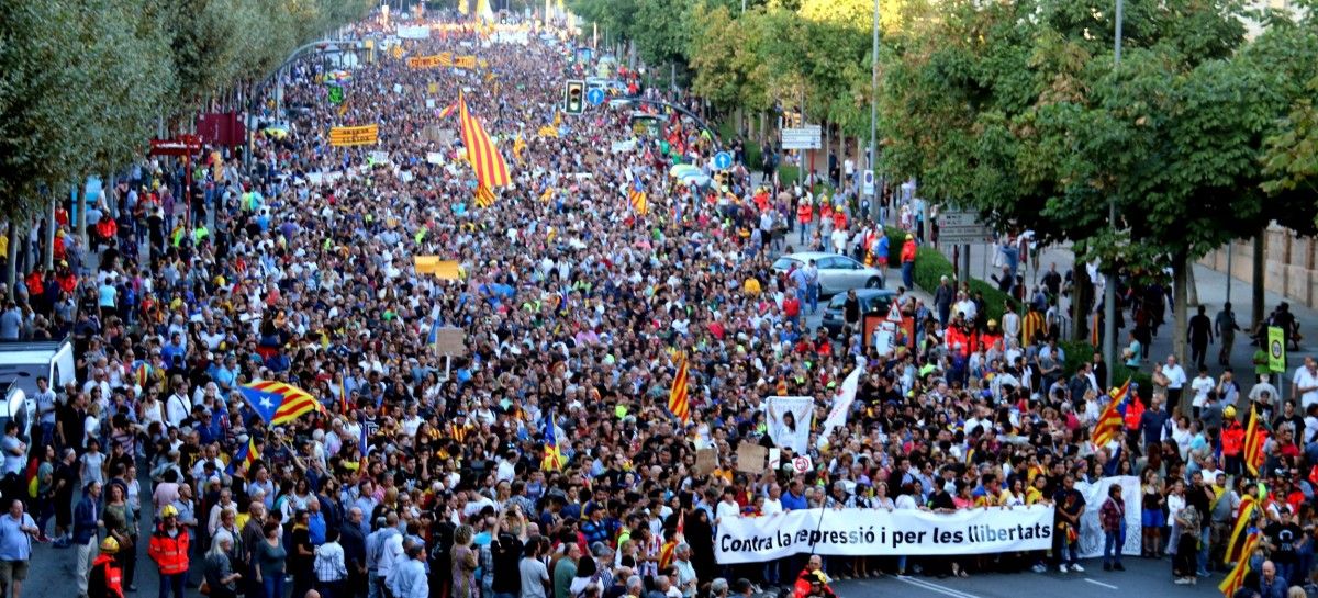 Imatge de la mobilització de Lleida