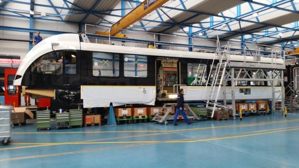 El nou tren de la Pobla, en procés de fabricació a Zuric (Suïssa)