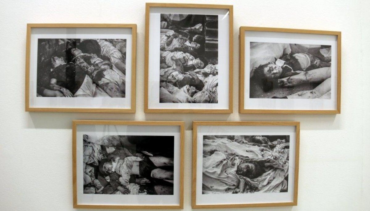 Cinc fotografies de la mostra