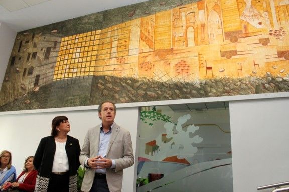 Minguell ha explicat avui el sentit del seu nou mural