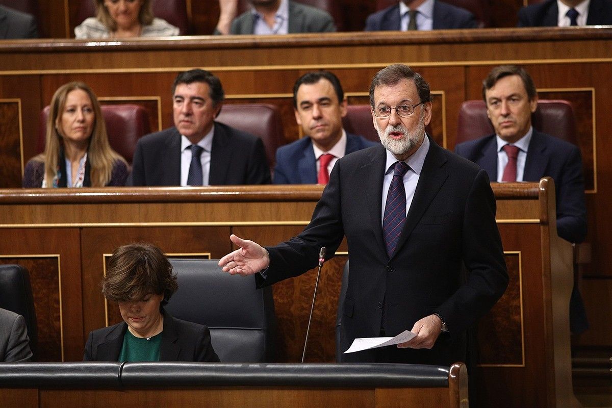 Rajoy a la sessió de control del Congrés dels Diputats