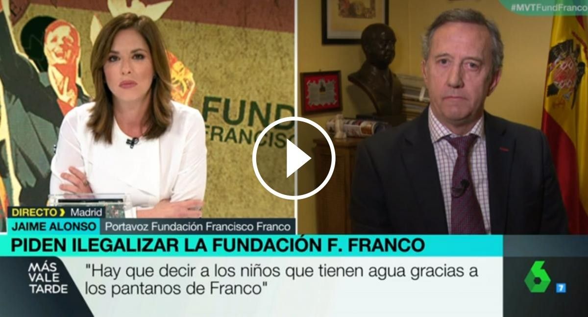 L'entrevista entre Mamen Mendizábal i el portaveu de la Fundació Francisco Franco