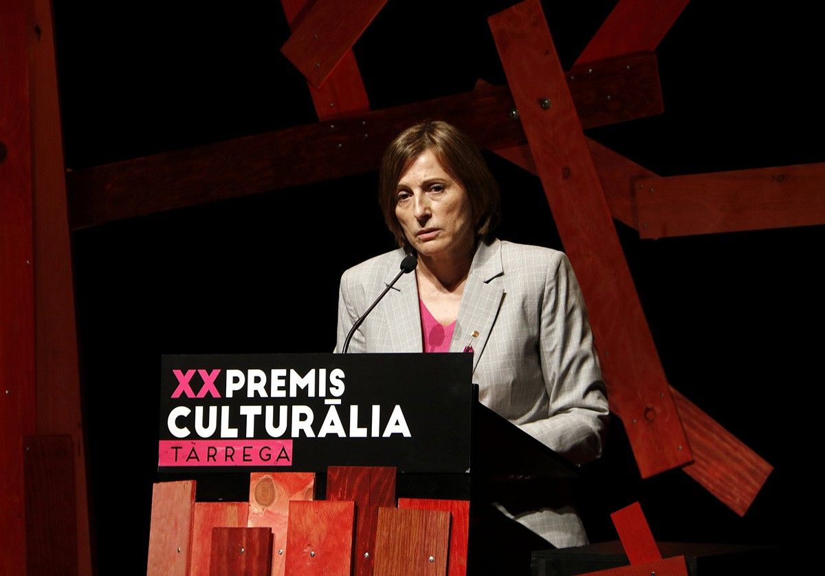 La presidenta del Parlament, Carme Forcadell, als premis Culturàlia