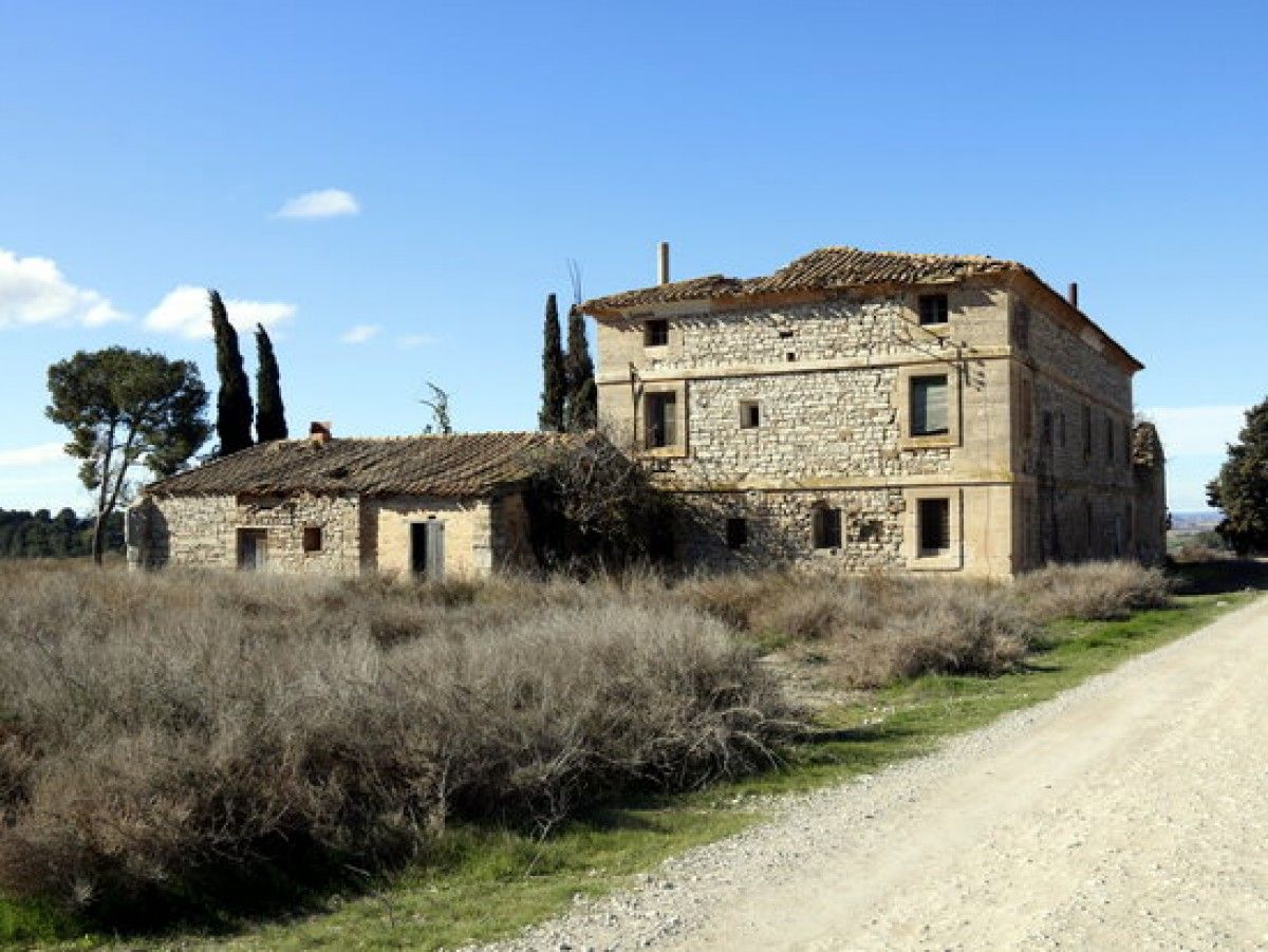 Pla general de la casa de Vallmanya on estiuejava Francesc Macià, actualment deteriorada per la manca de manteniment