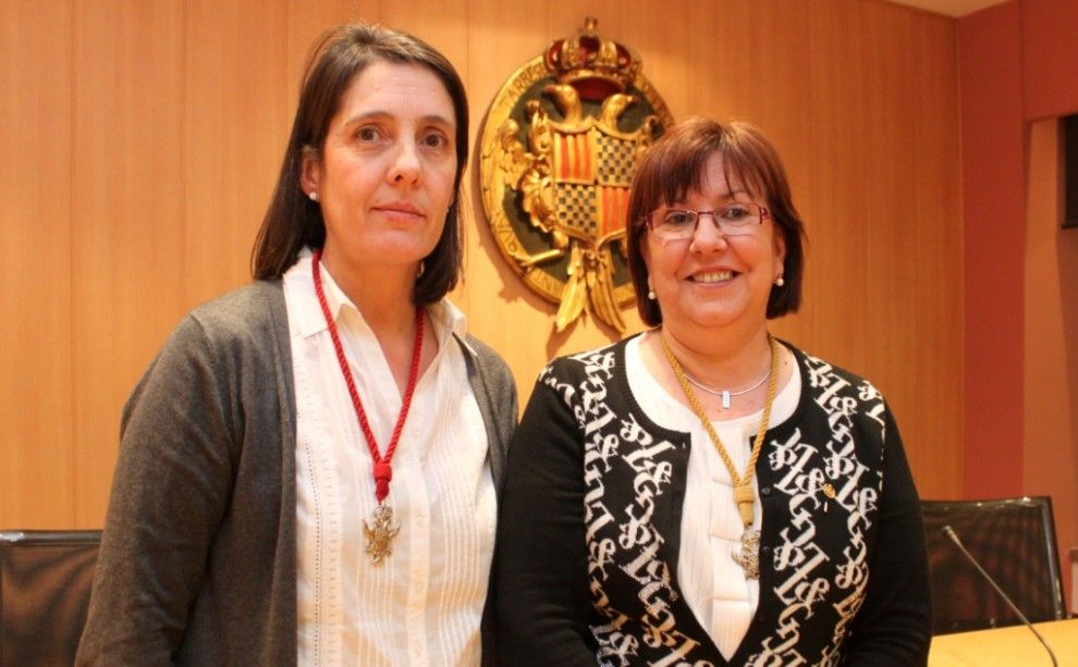 Antònia Pérez amb Rosa Maria Perelló