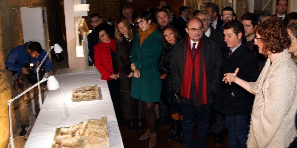 El president d'Aragó ha visitat les peces