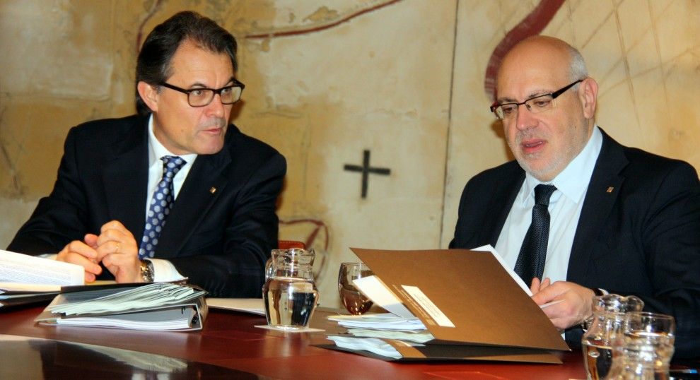 Jordi Baiget, a la dreta, amb Artur Mas
