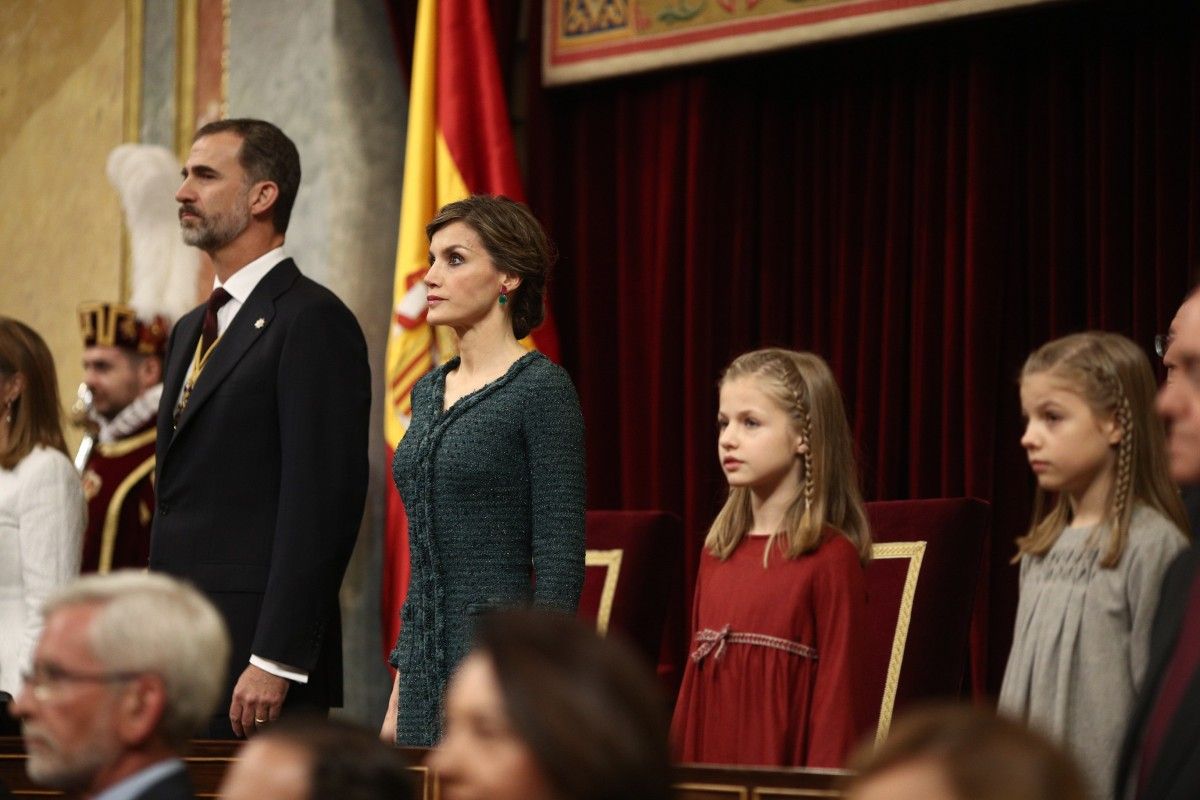 La família reial espanyola,al Congrés.