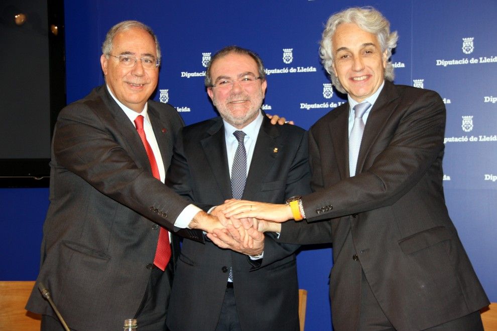 Reñé, amb Roberto Fernández i Ramon Roca