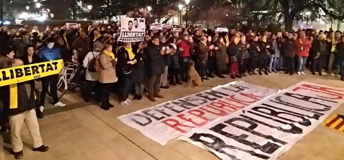 Concentració contra la repressió a Lleida