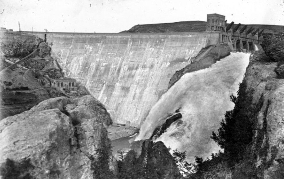 Les comportes i la presa de Talarn a principis del segle XX