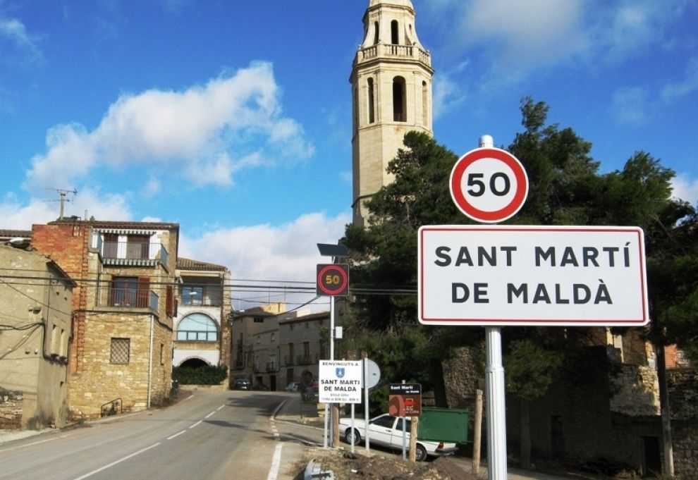 L'entrada a Sant Martí de Maldà