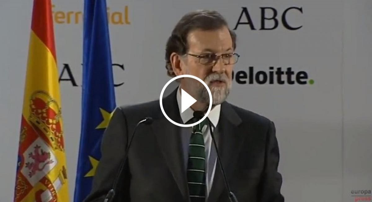 Mariano Rajoy, dijous en roda de premsa
