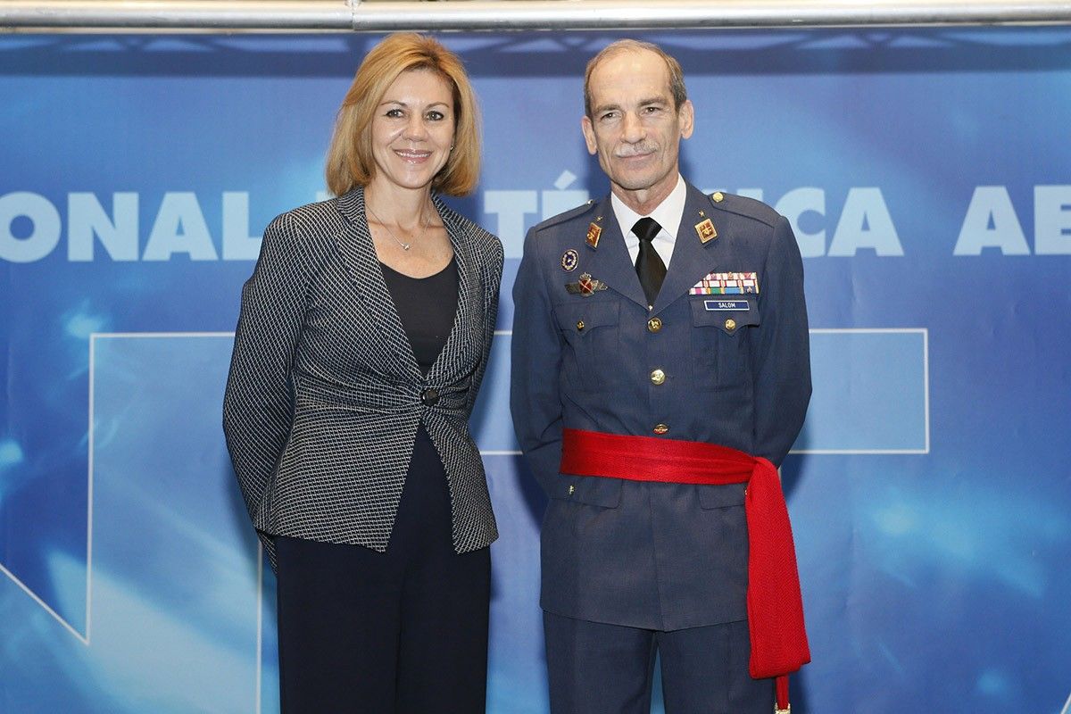 La ministra de Defensa, María Dolores de Cospedal, i el Jemad, Fernando Alejandre