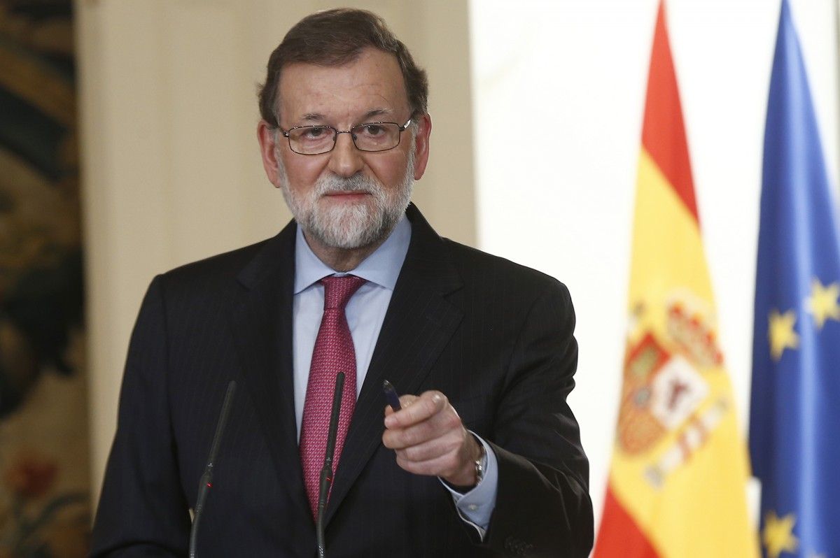 Mariano Rajoy, en una compareixença. 