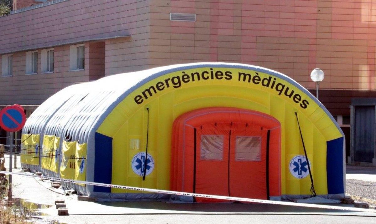 Imatge de l'hospital de campanya de Lleida