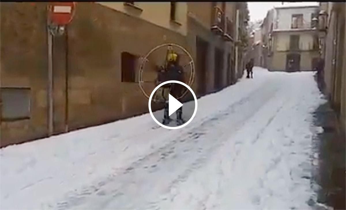 L'esquiador improvisat, pels carreres de Solsona