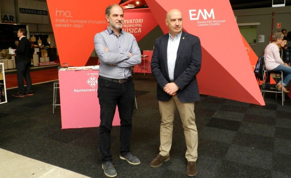 El director de Fira de Lleida, Oriol Oró, i el regidor de Promoció, Rafael Peris