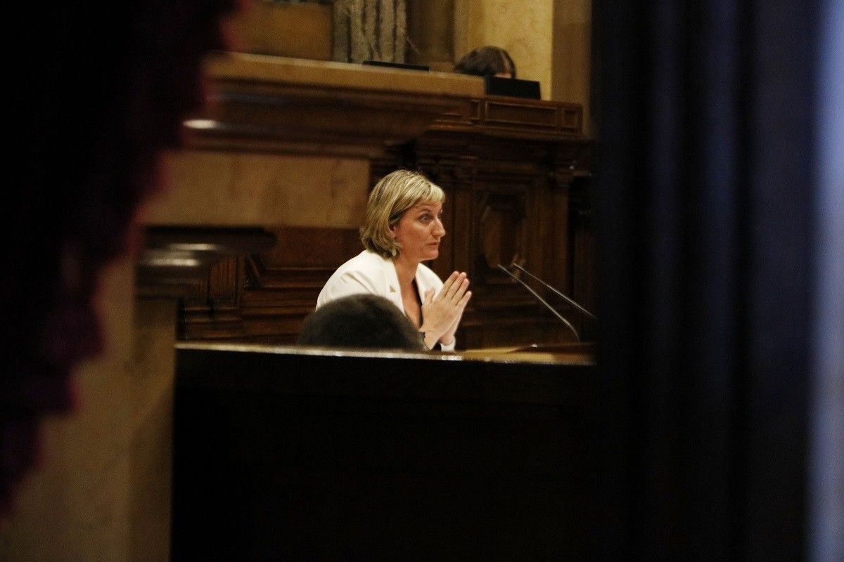 La consellera de Salut, Alba Vergés, al Parlament