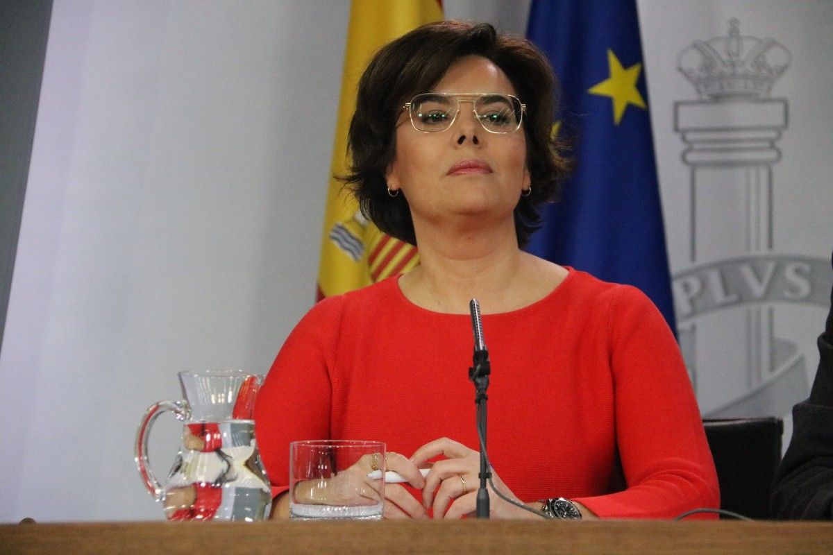 La vicepresidenta del govern espanyol, Soraya Sáenz de Santamaria