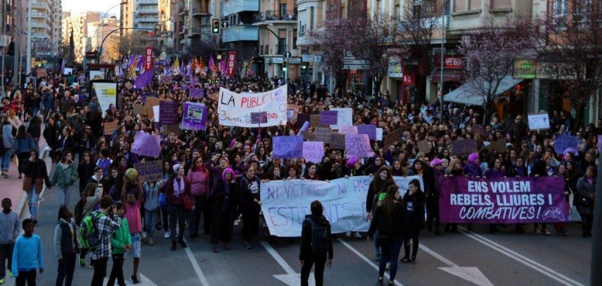 Imatge de la mobilització a Lleida