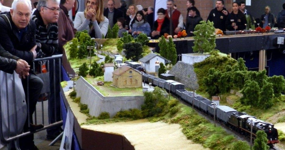 Imatge d'un tren a la mostra de Lleida