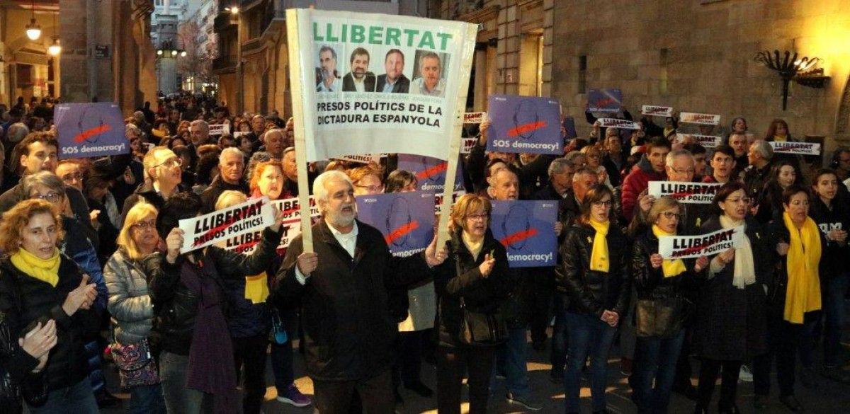 Imatge de la mobiltzació a Lleida