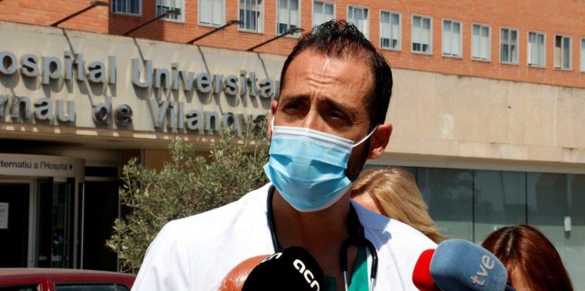 El director de la planta Covid del hospital Arnau de Vilanova de Lleida, José Luis Morales-Rull