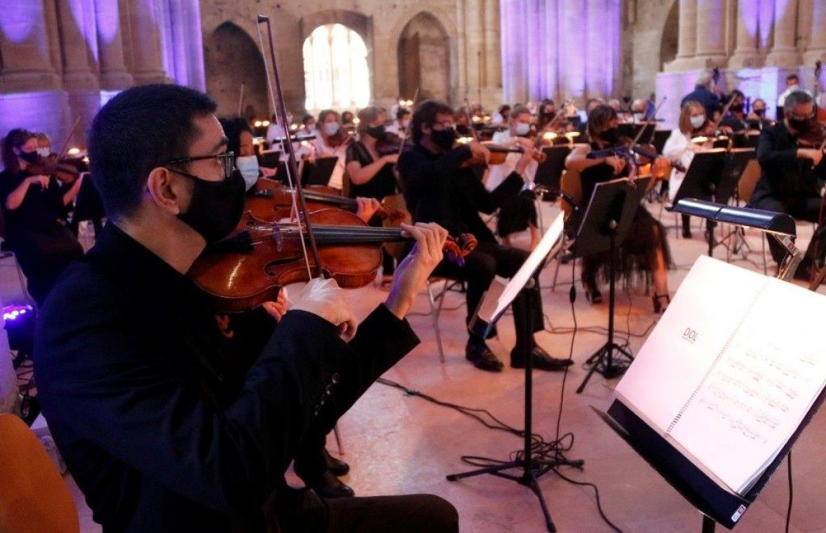 Imatge del concert a la Seu Vella de Lleida