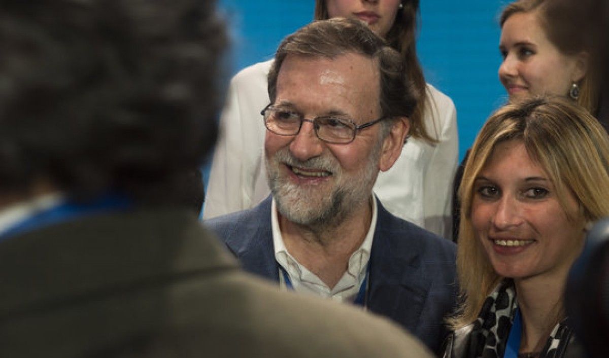 El president del govern espanyol a la convenció del PP, a Sevilla.