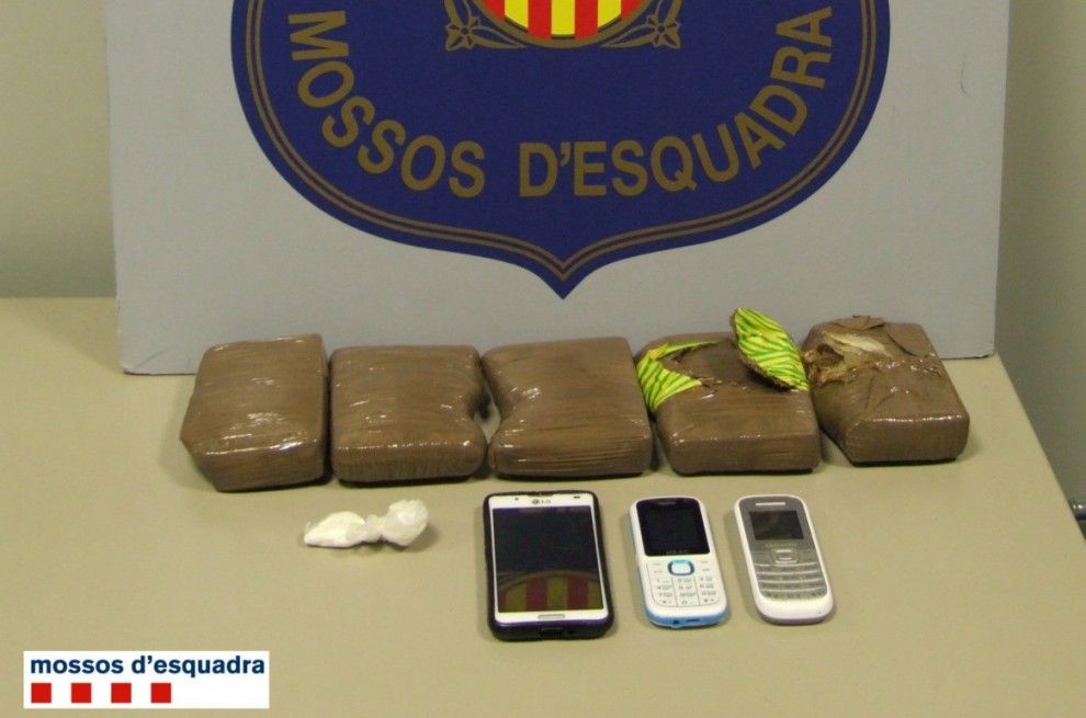 Imatge de la droga comissada pels Mossos d'Esquadra