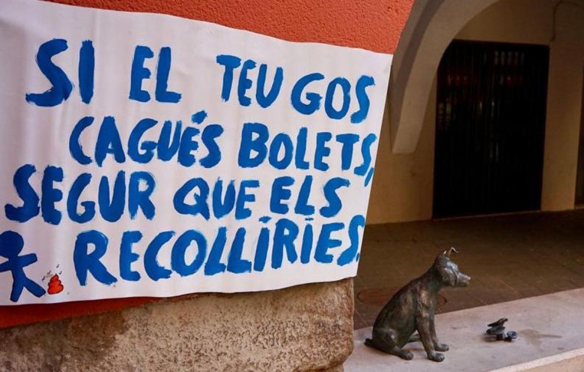 Imatge del cartell al Centre Històric de Balaguer