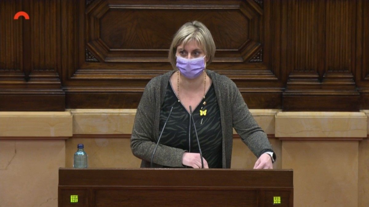Alba Vergés, aquest dimecres al Parlament