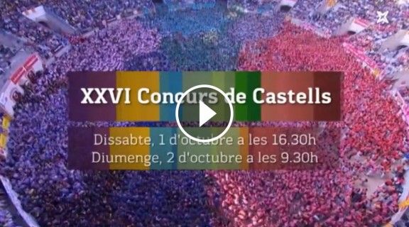 El Concurs de Castells es podrà veure en directe per La Xarxa i a Nació Castells