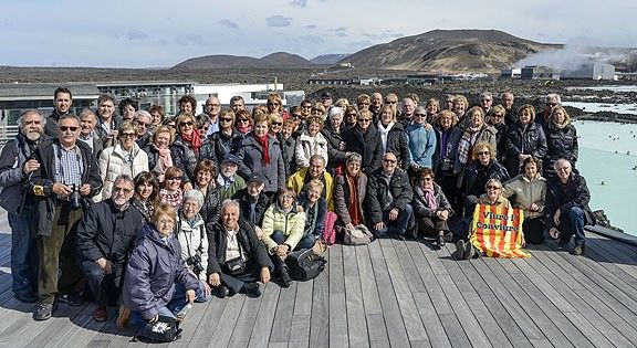 Foto de grup de l'Associació a Islàndia.