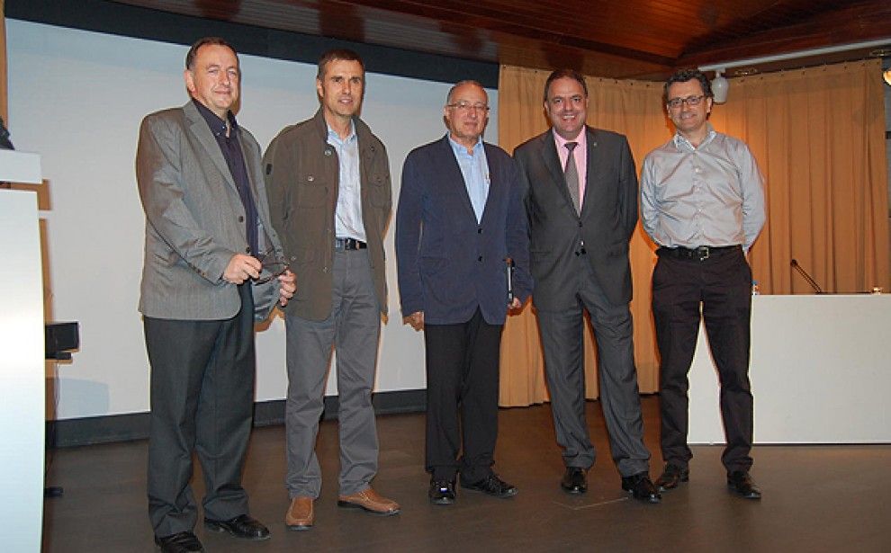 Lluís Piqué, Joan Calmet, Salvador Cardús, Valentí Junyent i Lluís Arguijo.