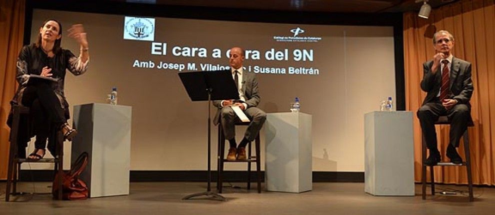 Susana Beltrán, Marc Marcè i Josep Maria Vilajosana.