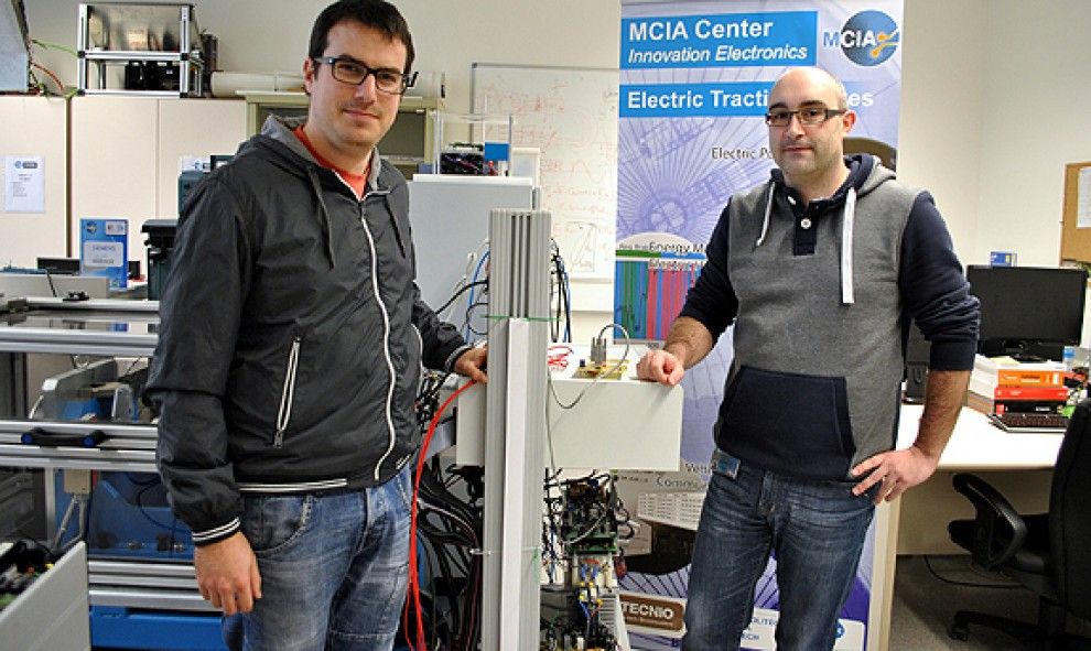 Els investigadors Marc Castella, del CTM, i Vicent Sala, de l'MCIA de la UPC. 