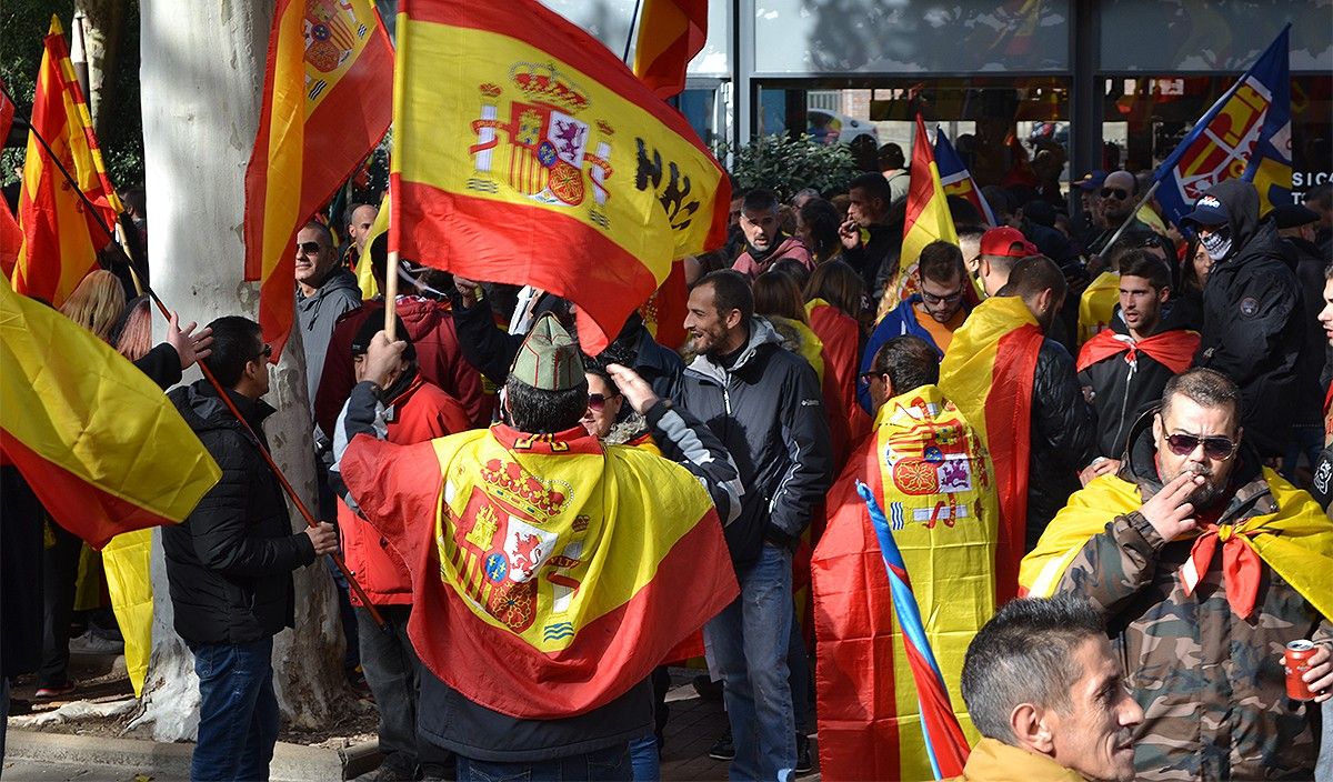 Concentració espanyolista del passat 12 de novembre a Manresa