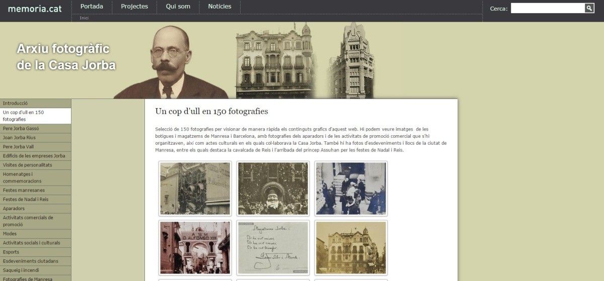 Imatge del web publicat per l'associació Memòria i Història de Manresa