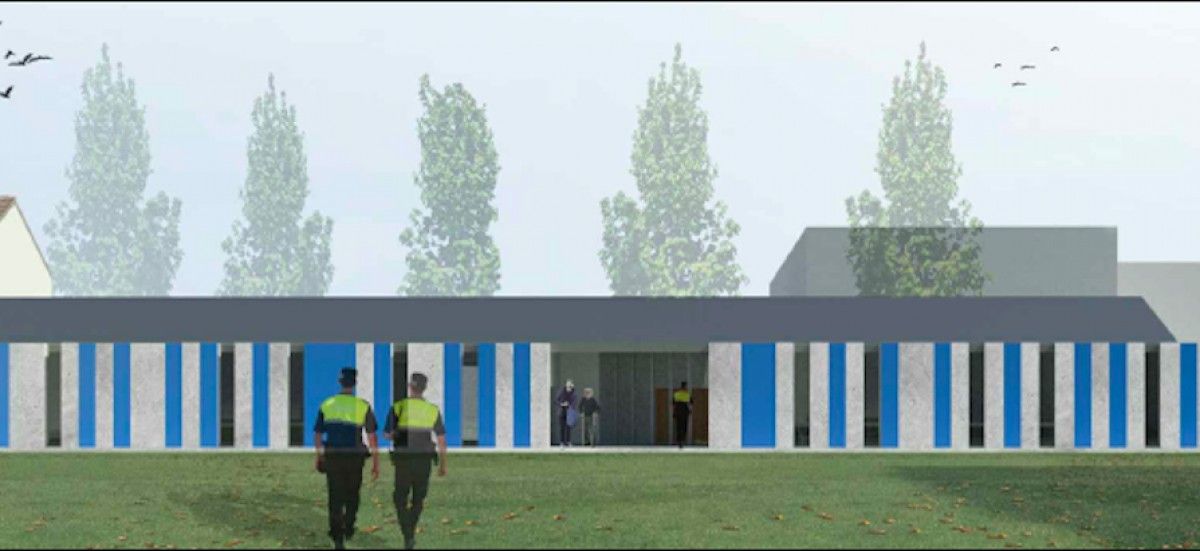 Imatge feta en ordinador amb el disseny de les noves instal·lacions policials