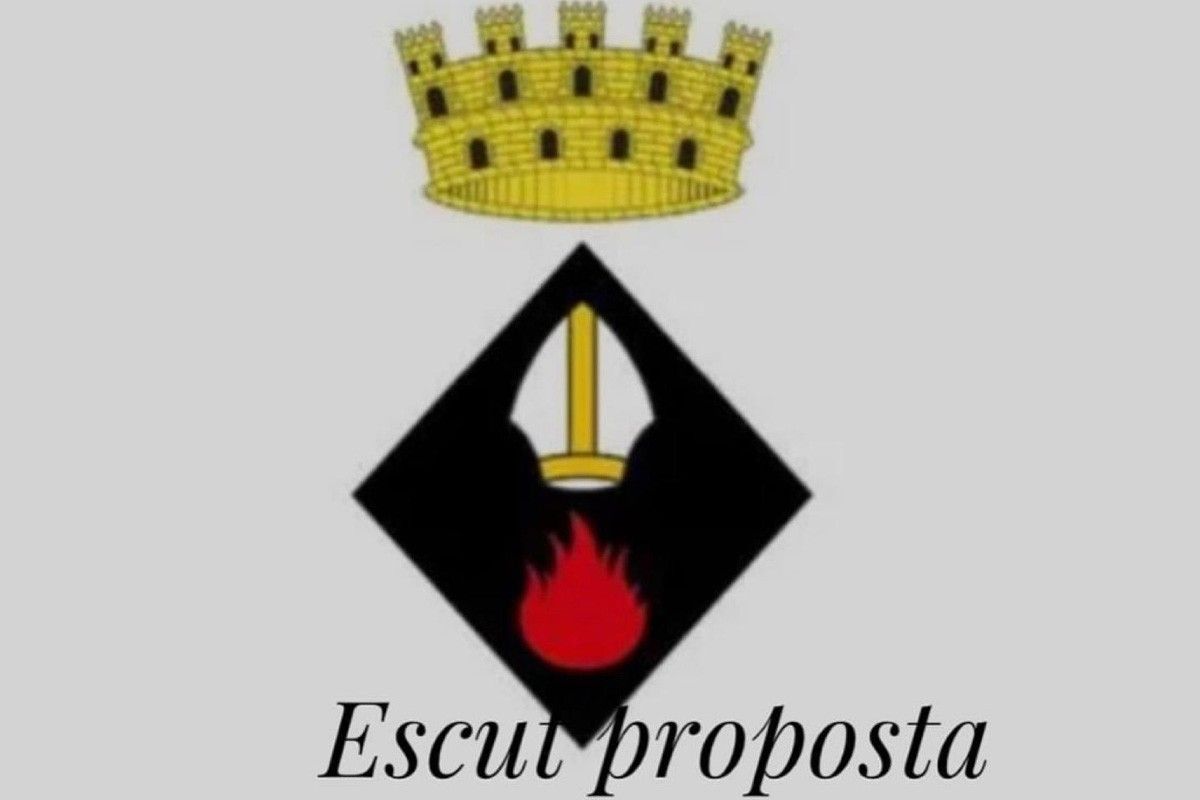 Primera proposta per al nou escut municipal de Sant Fruitós