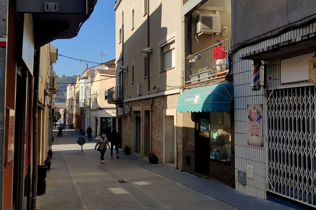Carrer del centre de Sant Vicenç de Castellet