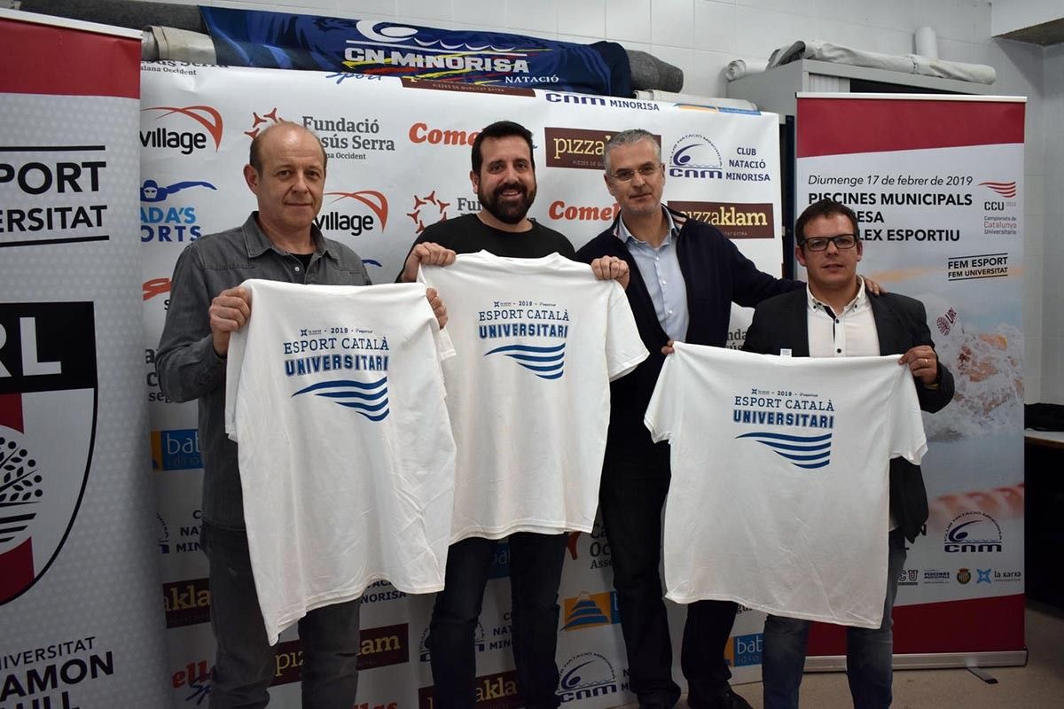 Presentació dels Campionats de Catalunya Universitaris de Natació que es faran a Manresa