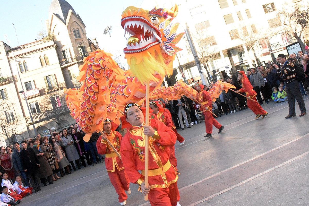 Celebració de l'Any Nou Xinès a la plaça Sant Domènec